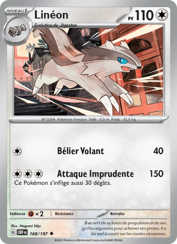 Linéon · Flammes Obsidiennes 168/197