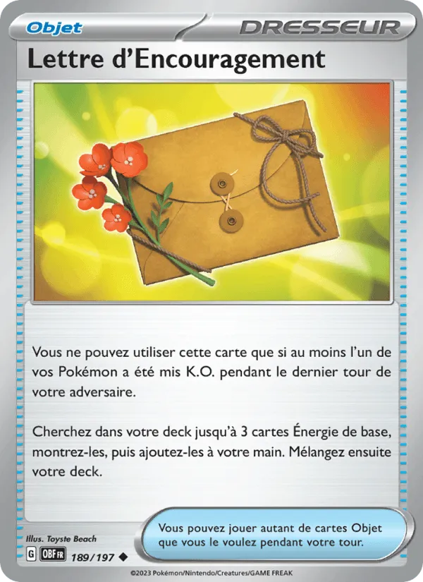 Lettre d'Encouragement · Flammes Obsidiennes 189/197