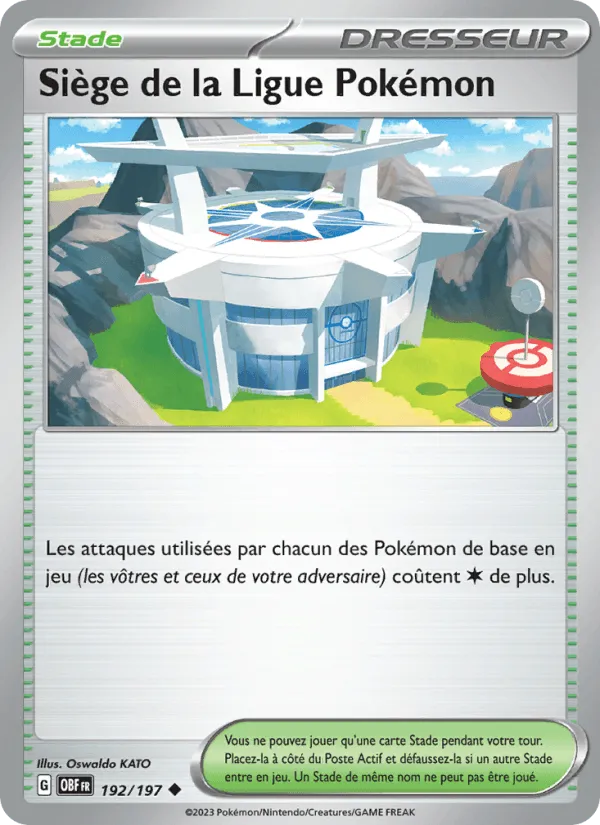 Siège de la Ligue Pokémon · Flammes Obsidiennes 192/197