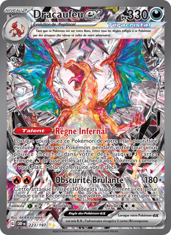 Dracaufeu-ex · Flammes Obsidiennes 223/197