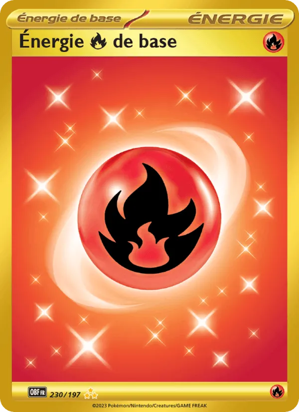 Énergie Fire de base · Flammes Obsidiennes 230/197