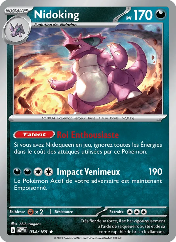 Nidoking · 151 034/165