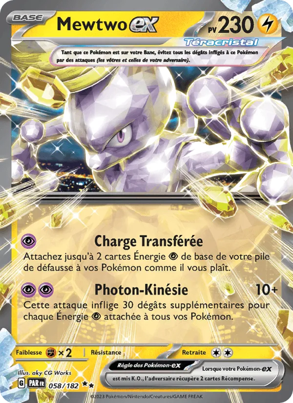 Mewtwo-ex · Faille Paradoxe 058/182