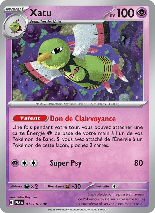 Xatu · Faille Paradoxe 072/182