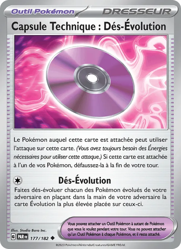 Capsule Technique : Dés-Évolution · Faille Paradoxe 177/182