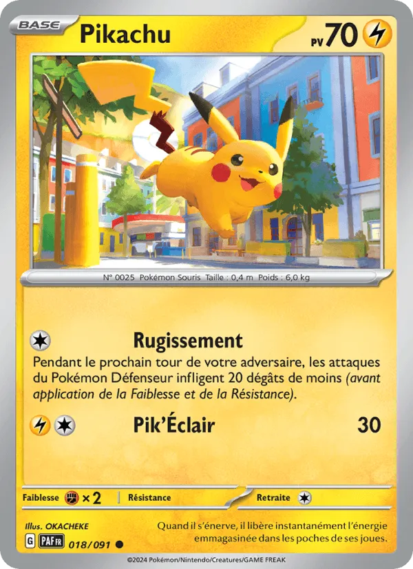 Pikachu · Destinées de Paldea 018/91