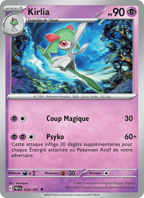 Kirlia · Destinées de Paldea 028/91