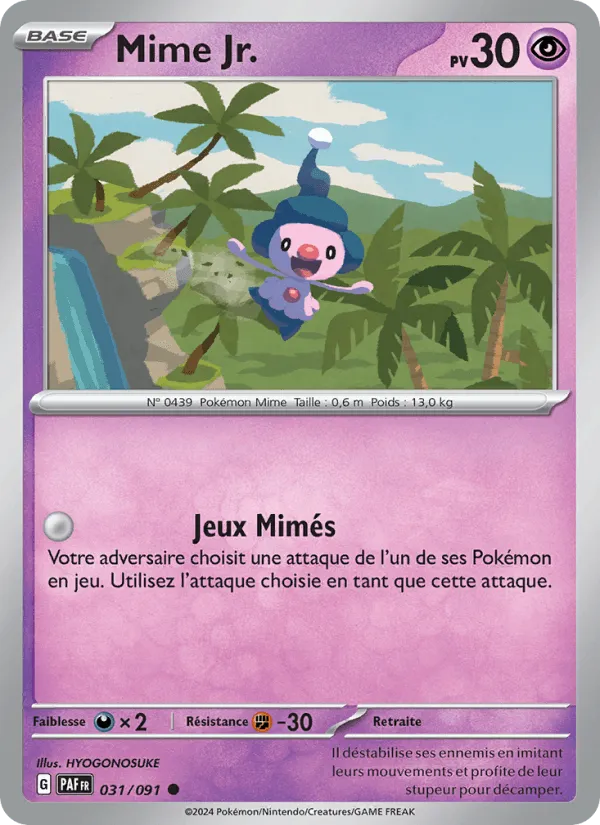 Mime Jr. · Destinées de Paldea 031/91