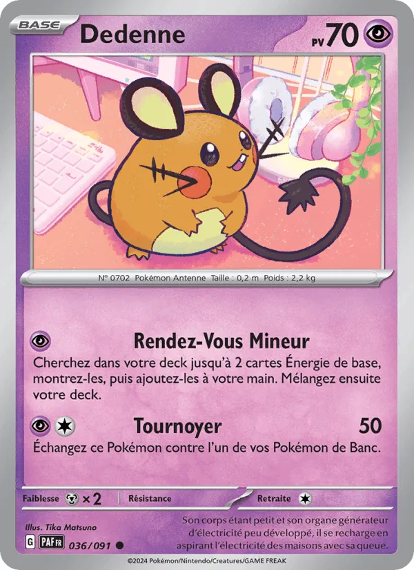 Dedenne · Destinées de Paldea 036/91