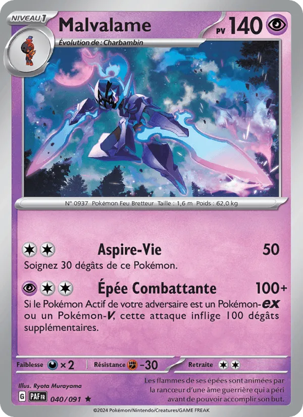 Malvalame · Destinées de Paldea 040/91