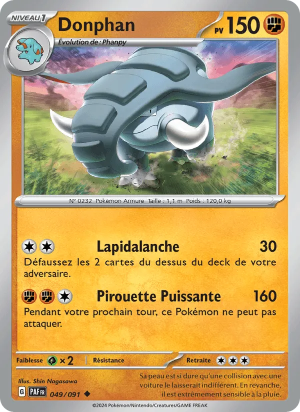 Donphan · Destinées de Paldea 049/91