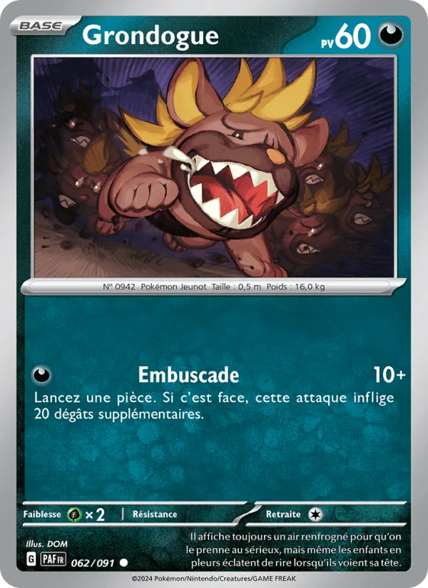 Grondogue · Destinées de Paldea 062/91