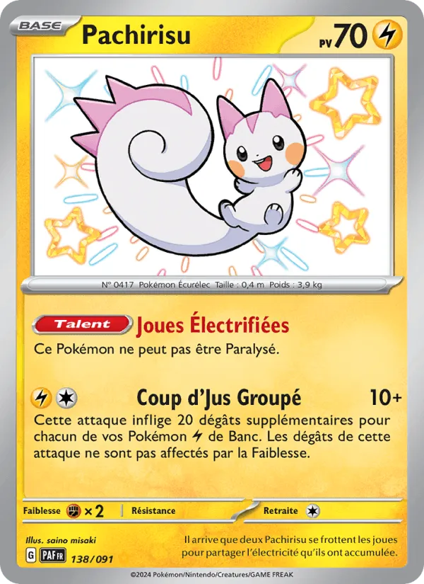 Pachirisu · Destinées de Paldea 138/91