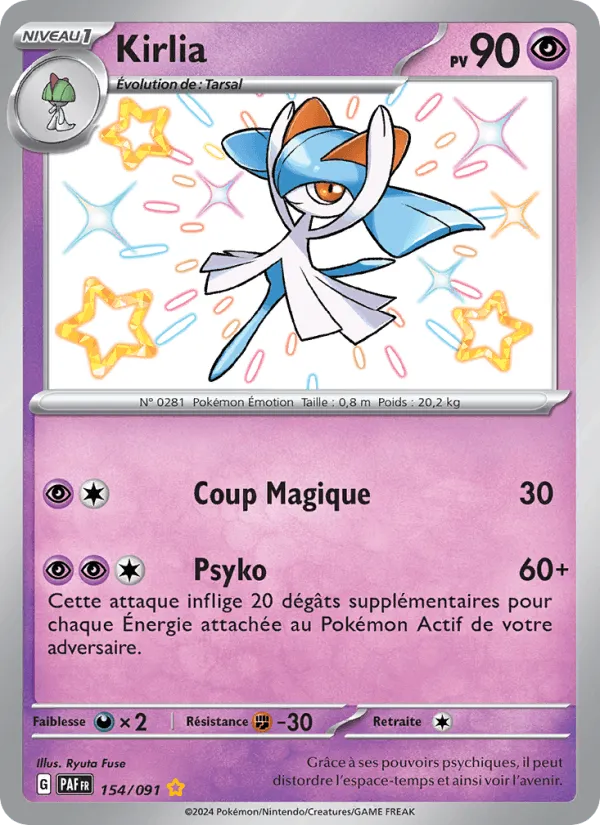 Kirlia · Destinées de Paldea 154/91