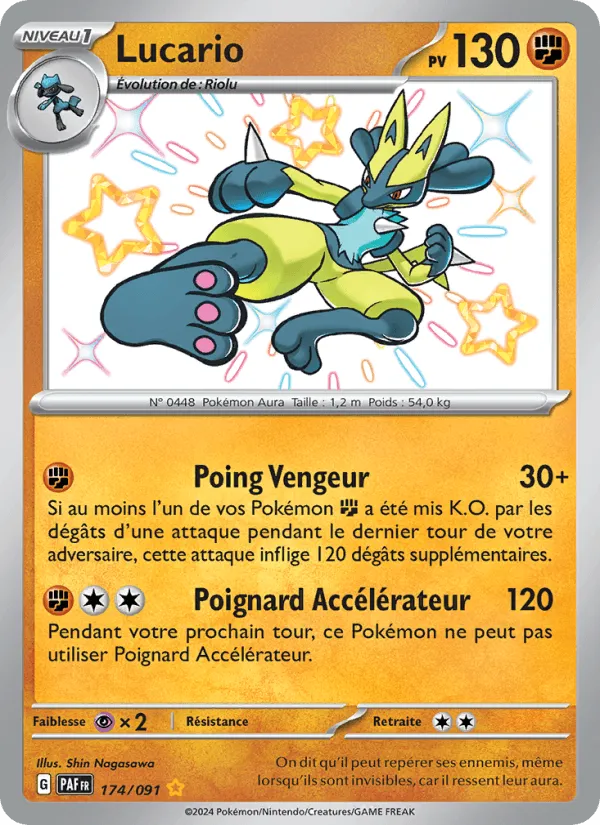 Lucario · Destinées de Paldea 174/91