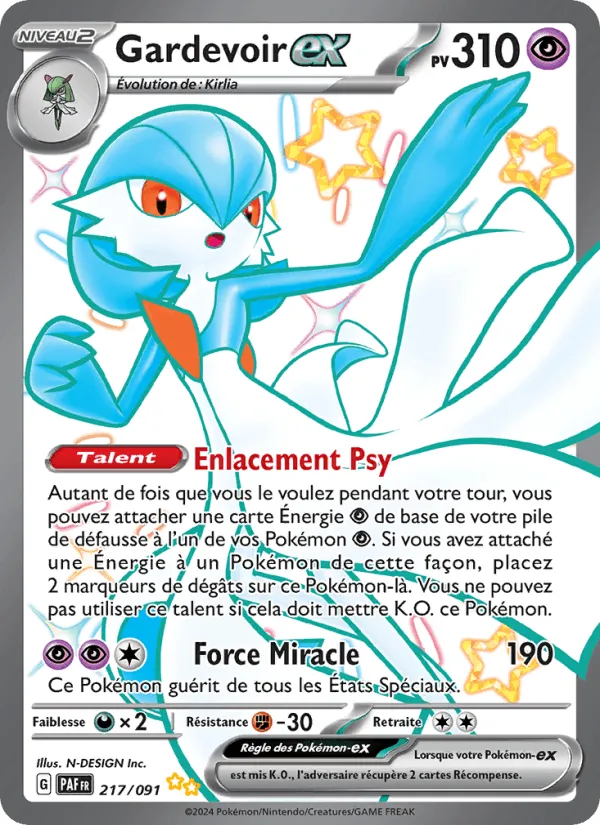 Gardevoir-ex · Destinées de Paldea 217/91