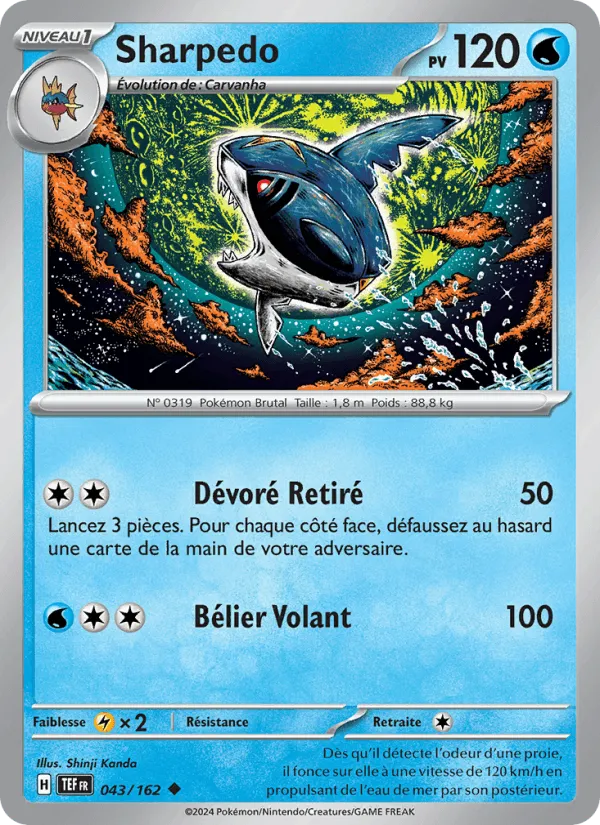 Sharpedo · Forces Temporelles 043/162