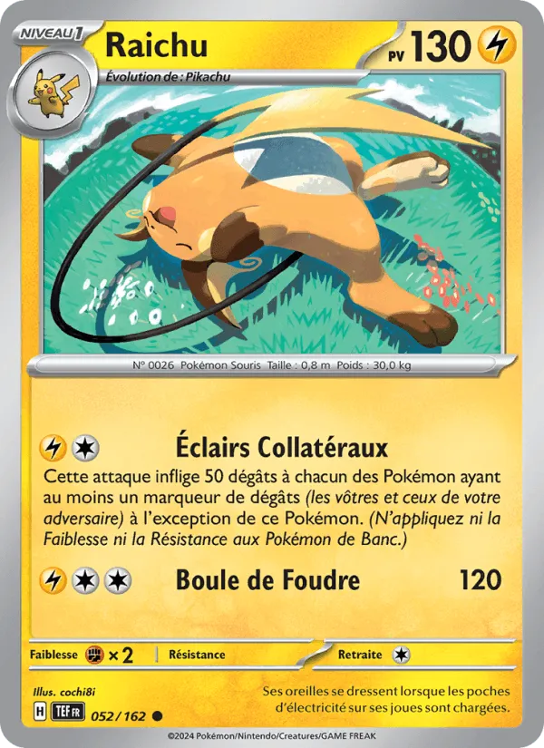 Raichu · Forces Temporelles 052/162