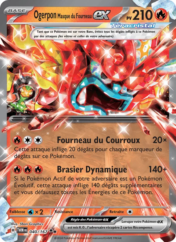 Ogerpon Masque du Fourneau-ex · Mascarade Crépusculaire 040/167