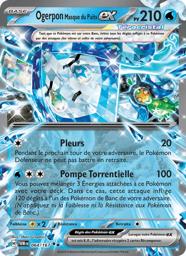 Ogerpon Masque du Puits-ex · Mascarade Crépusculaire 064/167