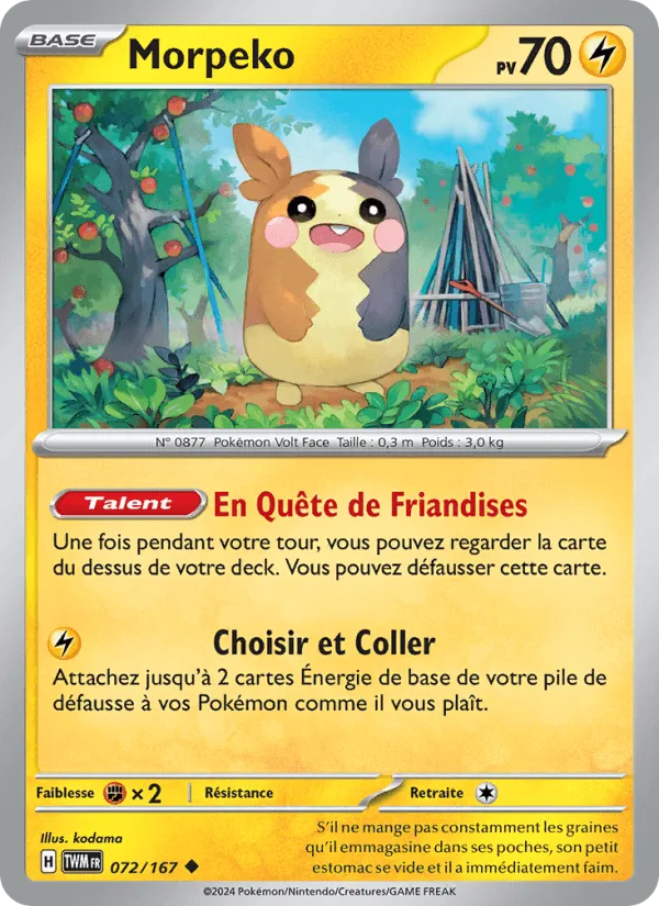 Morpeko · Mascarade Crépusculaire 072/167