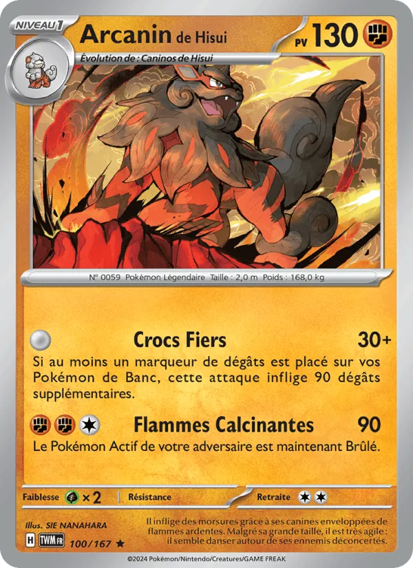 Arcanin de Hisui · Mascarade Crépusculaire 100/167