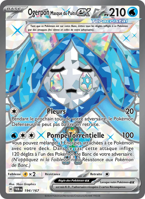 Ogerpon Masque du Puits-ex · Mascarade Crépusculaire 194/167