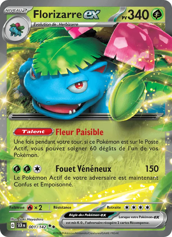 Florizarre-ex · Couronne Stellaire 001/142