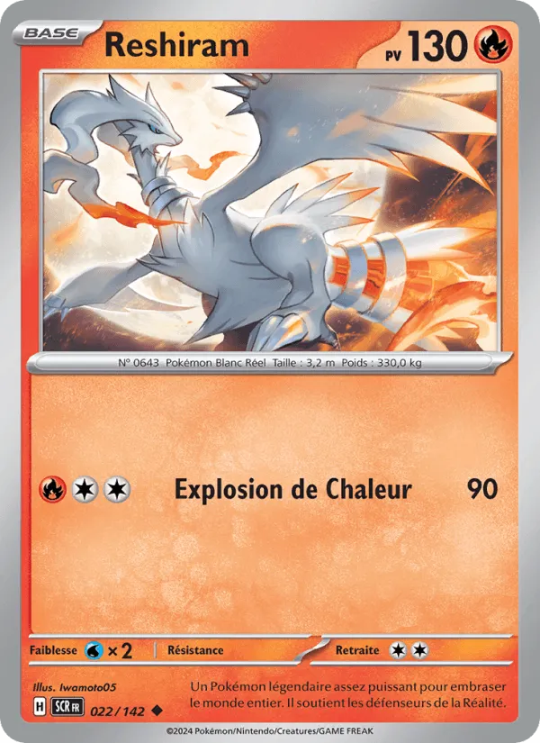 Reshiram · Couronne Stellaire 022/142