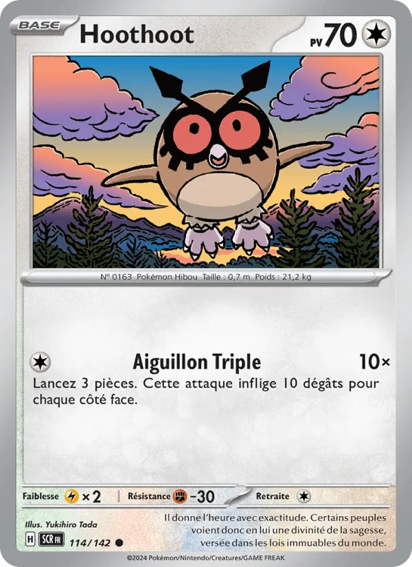 Hoothoot · Couronne Stellaire 114/142