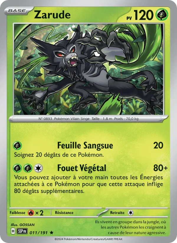 Zarude · Étincelles Déferlantes 011/191