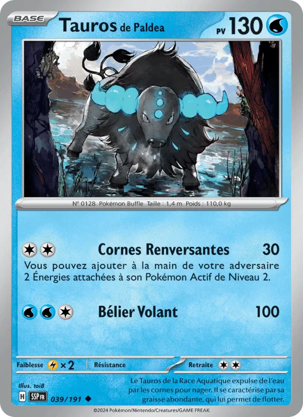Tauros de Paldea · Étincelles Déferlantes 039/191