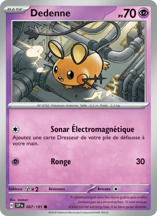 Dedenne · Étincelles Déferlantes 087/191