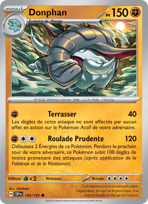 Donphan · Étincelles Déferlantes 103/191