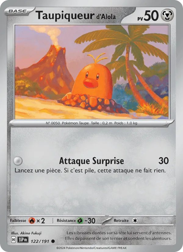 Taupiqueur d'Alola · Étincelles Déferlantes 122/191