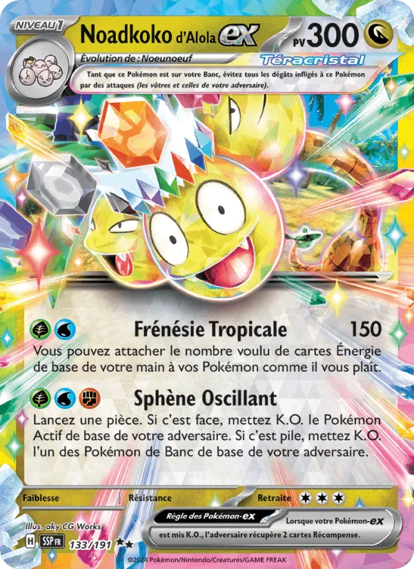 Noadkoko d'Alola-ex · Étincelles Déferlantes 133/191