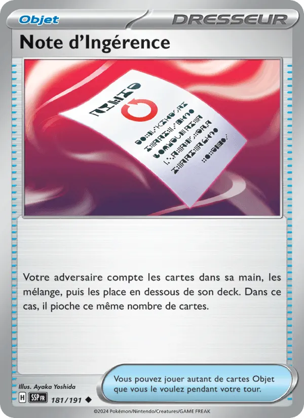 Note d'Ingérence · Étincelles Déferlantes 181/191