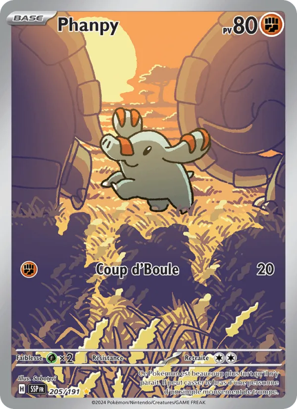 Phanpy · Étincelles Déferlantes 205/191