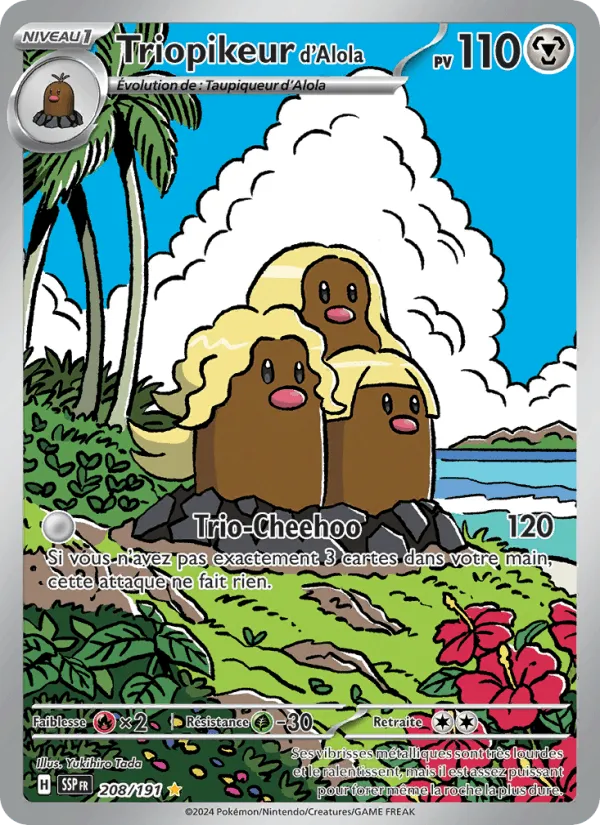 Triopikeur d'Alola · Étincelles Déferlantes 208/191