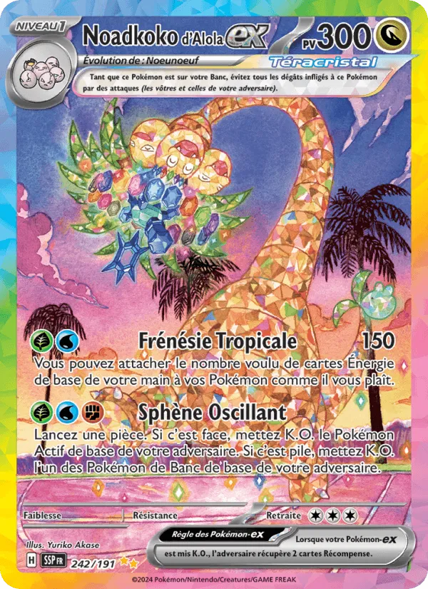 Noadkoko d'Alola-ex · Étincelles Déferlantes 242/191