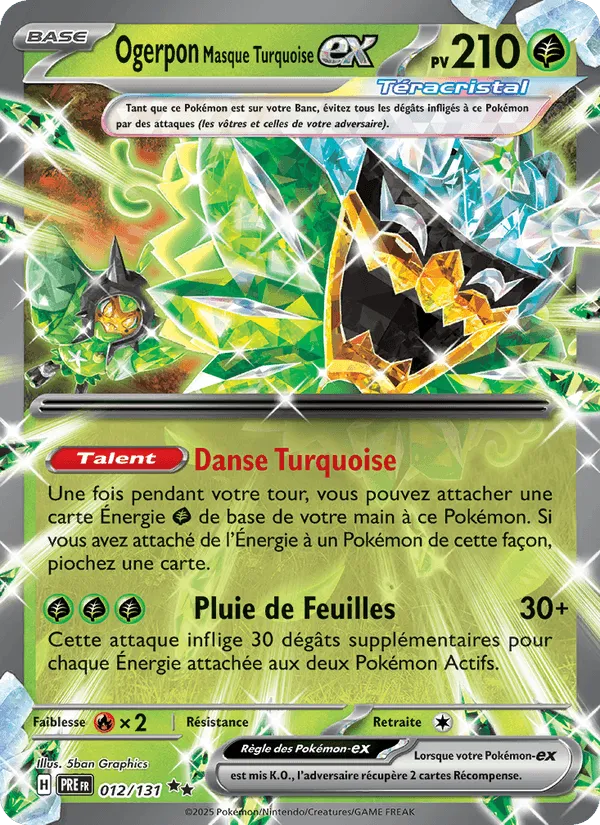 Ogerpon Masque Turquoise-ex · Évolutions Prismatiques 012/131