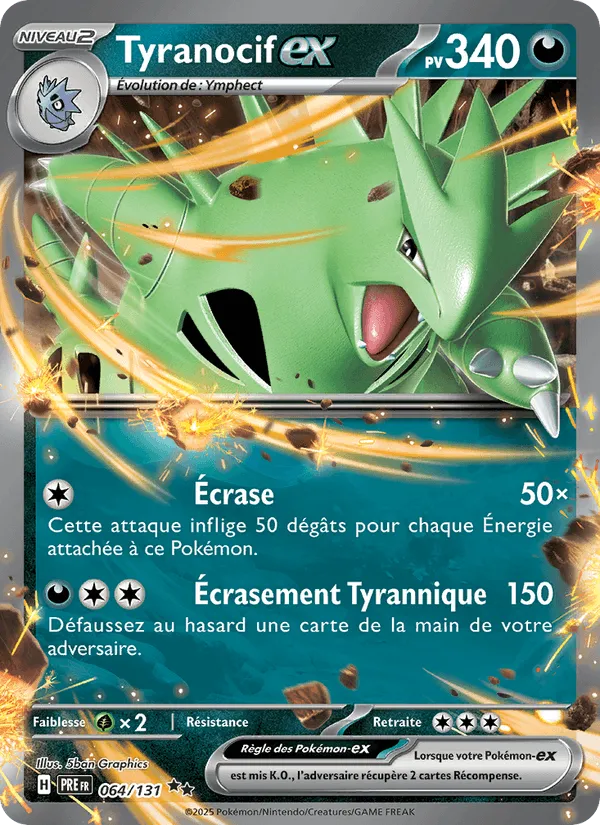 Tyranocif-ex · Évolutions Prismatiques 064/131