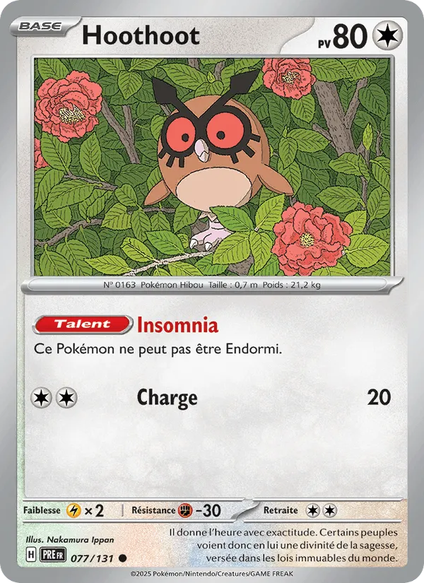 Hoothoot · Évolutions Prismatiques 077/131