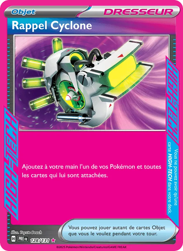Rappel Cyclone · Évolutions Prismatiques 128/131
