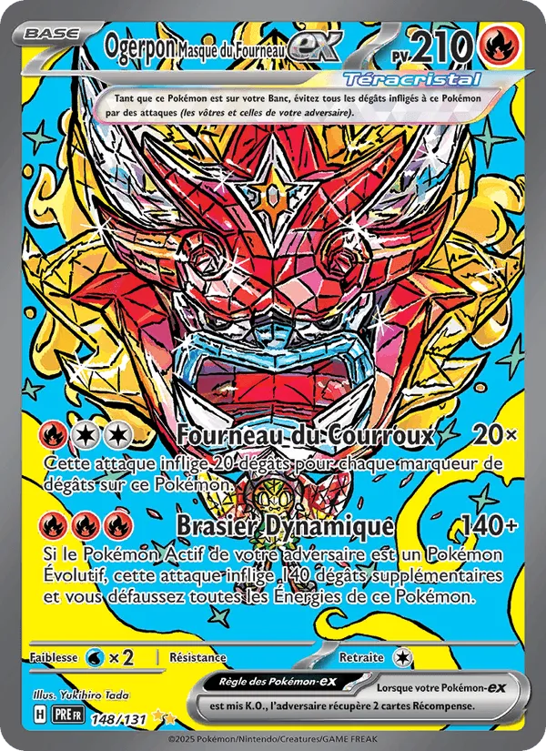 Ogerpon Masque du Fourneau-ex · Évolutions Prismatiques 148/131