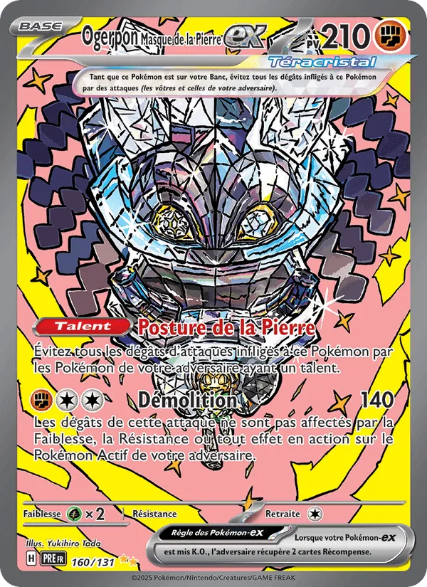 Ogerpon Masque de la Pierre-ex · Évolutions Prismatiques 160/131