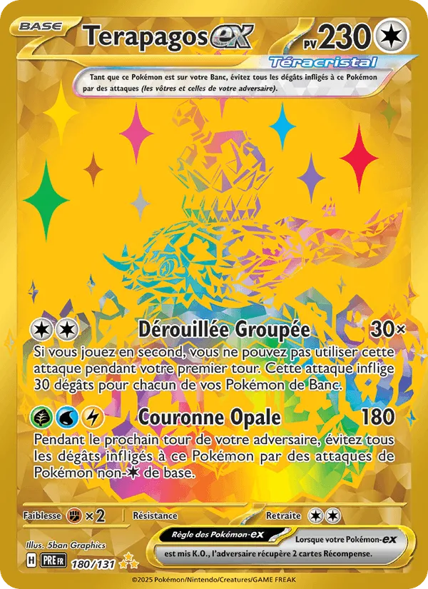 Terapagos-ex · Évolutions Prismatiques 180/131