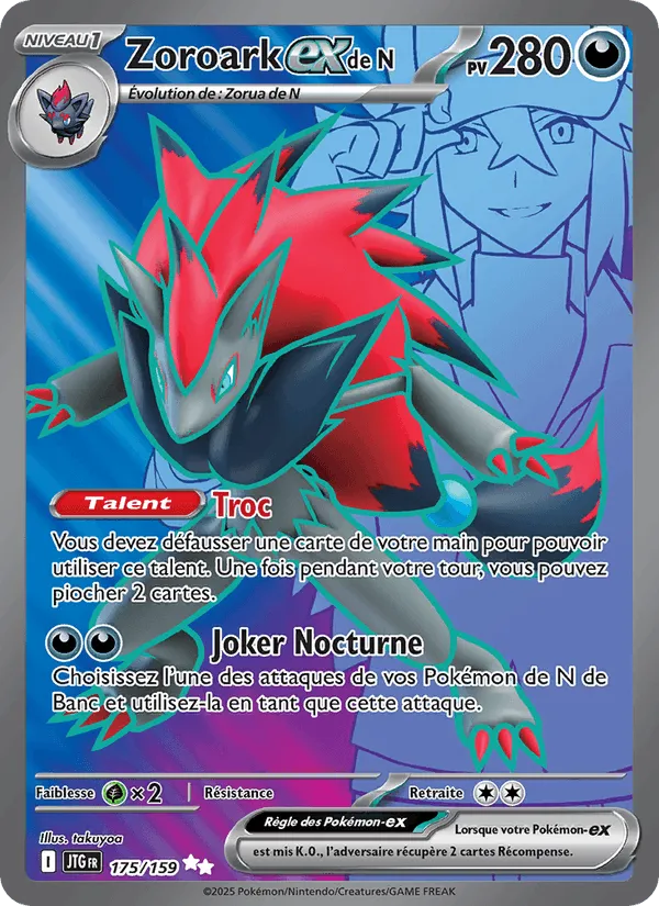 Zoroark-ex de N · Aventures Ensemble 175/159