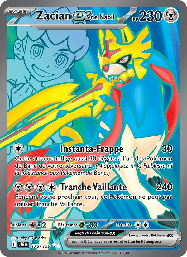 Zacian-ex de Nabil · Aventures Ensemble 176/159