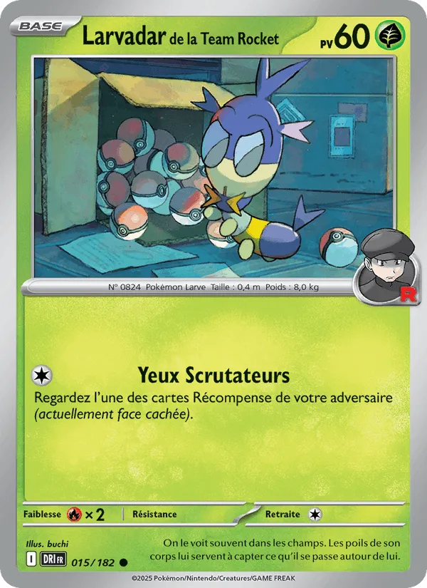 Larvadar de la Team Rocket · Rivalités Destinées 015/182